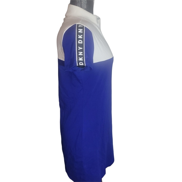 DKNY Blue and White T Shirt Dress M - Picture 4 of 7